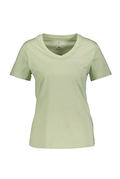 lumberjack Βασικό γυναικείο μπλουζάκι πράσινο W-ct126 101349492