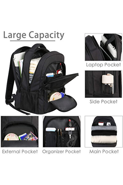 halber Rucsac Laptop, halber, Pro, MVP, 15.6 inch, Negru