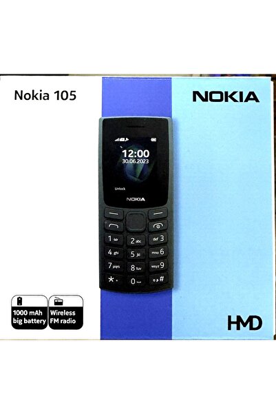 Nokia 105 Original 2 Sim Black 1000 mAh Big Battery