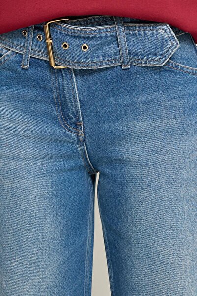 Setre Сині джинси з поясом, зручний крій