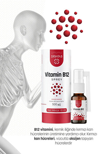 Erbatab Metilkobalamin B12 Sprey 10 ml