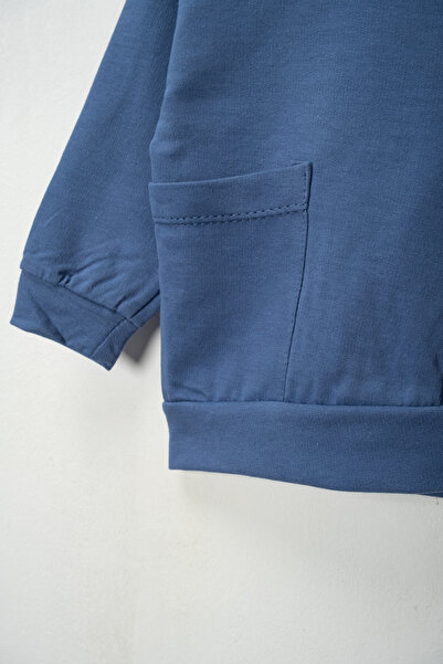 Pırlanta baby Çocuk Takımı Erkek Kulaklı Kapüşonlu Ayı Desenli Pamuklu 2 Parça