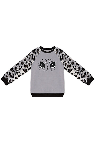 Denokids Леопардов плюшен суичър за момиче