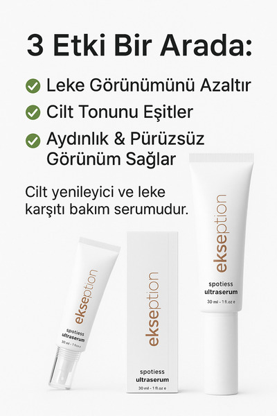 Leke Görünümünü Azaltan & Cilt Tonunu Eşitleyen Spotless Ultraserum 30 ml