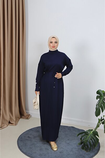 NİSUM MODA فستان بيرفين دانتيل حزام فينيسي