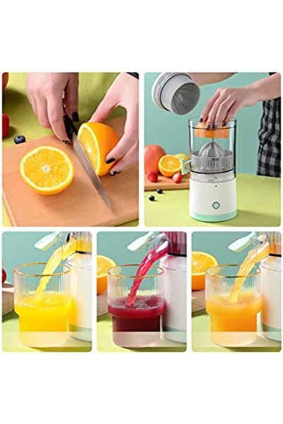 fulina Electric Citrus Juicer,Juice Machine 360° Portable Electric Automatic Orange Extractor Maker for Ho