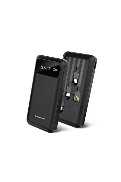 Olsenmark 10000 Mah High Performance Digital Power Bank Ompb1820 Fast And Safe Charging, Lightning