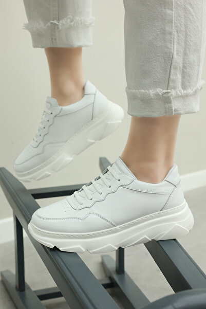 FAST STEP Γυναικεία αθλητικά παπούτσια από γνήσιο δέρμα 934ZA122