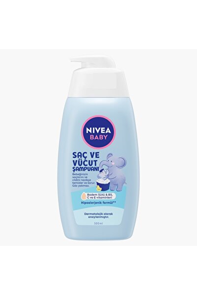 Nivea Baby نيفيا شامبو للشعر والجسم للأطفال 500 مل