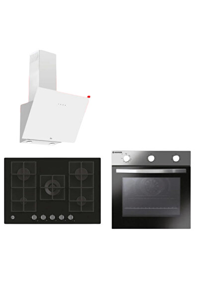 Hoover Siena Ankastre Set (HON602X-TN Fırın + HVG74K3B 75 cm Ocak + HDG6C1GWTK Davlumbaz)