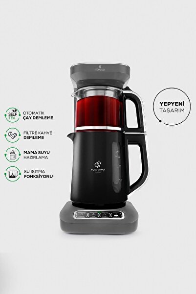 Karaca Robotea Pro 4 in 1 Konuşan Çay Makinesi Space Gray