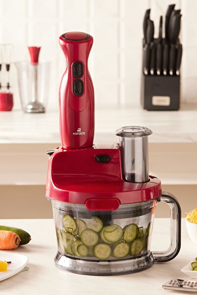 Karaca Blender Seti Pro-multimax Mutfak Robotu/Blender Seti Red 2000 W 6267seri