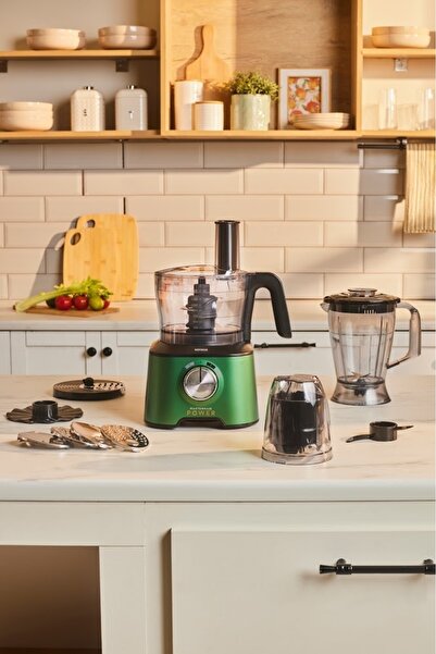 Karaca Mastermaid Power Multifunctional 10 in 1 Emerald Green Mutfak Robotu 2000 W