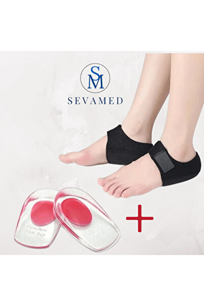 kırmed Topuk Ağrıları Dikeni İçin Topuk Çorabı Ve Silikon Tabanlık Ayak Ağrıl...