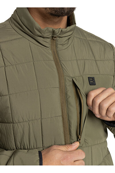 BİLLABONG F1Jk47 Journey Mock Neck Khaki Men's Straight Collar Regular Fit Jacket