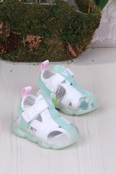 Vicco Live Beyaz İlk Adım Işıklı Kız Çocuk Sandalet