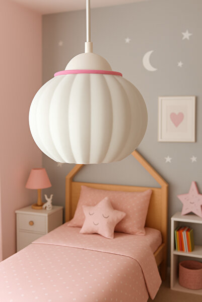 Rekatech Modern Dekoratif Sarkıt Avize Beyaz Led Uyumlu Şık Salon Koridor Mutfak Aydınlatma Lambası"