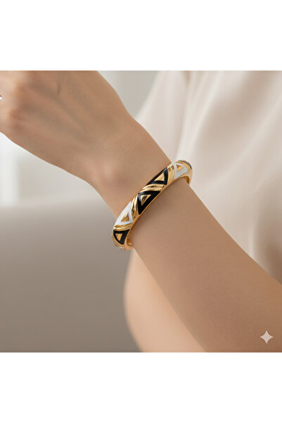 ısıkkonya Stainless Embroidered Crafted Bracelet (Special Locked) [Allergy-Fr...