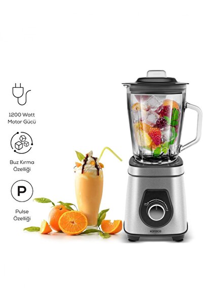 Karaca Inox Quick Mix 1200W Smoothie Blender - 9855