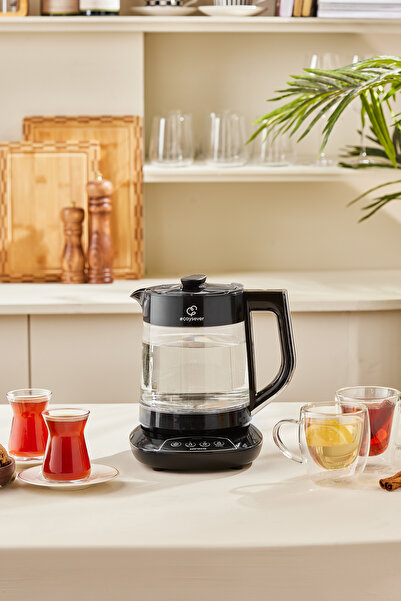 Karaca Çaysever 3 In 1 Konuşan Cam Çay Makinesi Su Isıtıcı Ve Mama Suyu Hazırlama 1700w Chrome