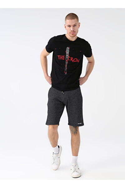 The Crow Regular Fit Antrasit Erkek Şort Hope