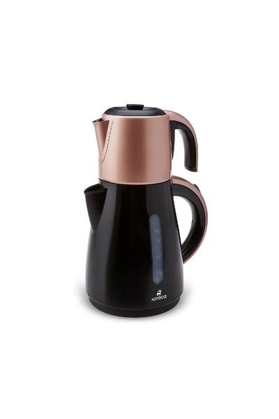 Karaca Daystar Çelik Demlikli 2 In 1 Çay Makinesi Ve Su Isıtıcı Kettle Rosegold