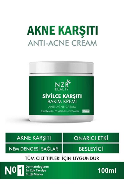 NZR BEAUTY SİVİLCE1 AKNE. KARŞITI SİYAH NOKTA GİDERİCİ KREM 100 ML
