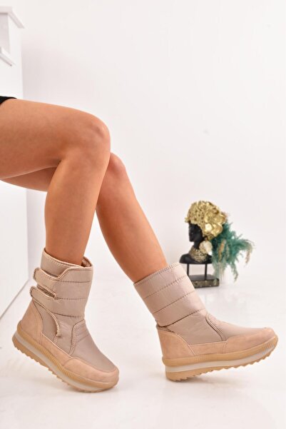 MODAONN Unisex μπότες χιονιού με θερμική γούνα εσωτερικά και αντιολισθητική σόλα Velcro