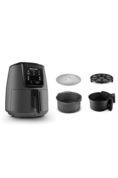 Karaca Air Pro Cook 3 In 1 Xl Ev Yemeği, Közleme, Sulu Yemek Tencereli Airfryer Fritöz Space Gray 4 Kişilik