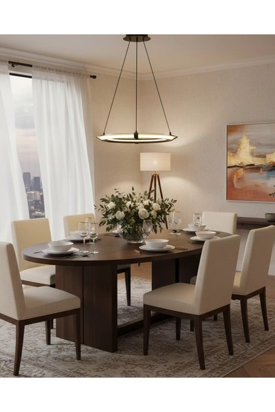 Özcan Aydınlatma Özcan Aydınlatma 2718-1A-04 Magis 40 Lık Çember Sarkıt Kahve