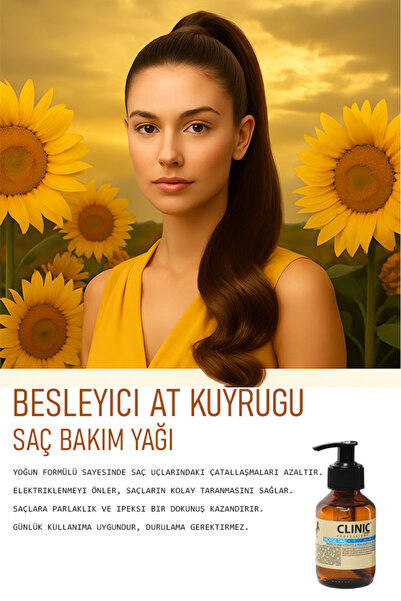 CLINIC PYROO Hair Extender and Anti-Hair Loss Intensive Herbal Oil Containing Ponytail Essence - 100 ml