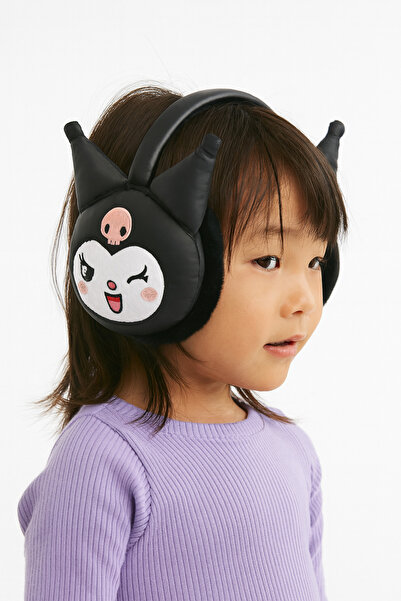 Bittox Anime Design Kuromi Cute Plush Headphone Beanie- Style Qatar- Distracț...