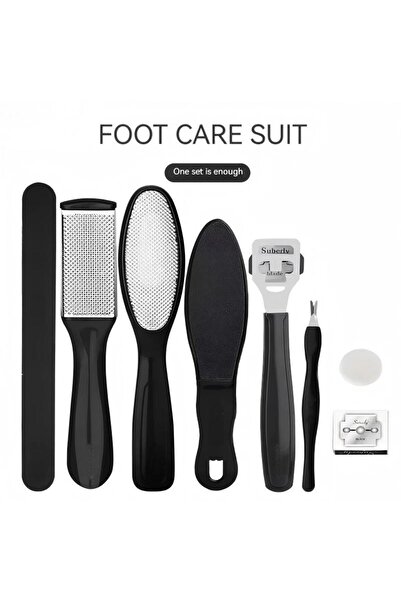 Choice black 8 PCS Foot Grinder To Remove Dead Skin Calluses Household Pedicure Foot Shaving Foot Sanding S