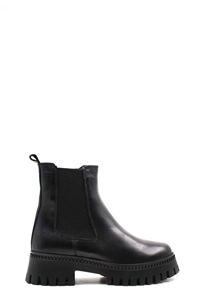 FAST STEP Genuine Leather Fur Women's Thick Sole Boots 010KZA8473