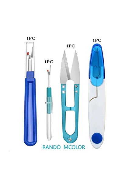 Choice مجموعة مكونة من 4 قطع لفك درزات الخياطة، وفك خيوط الخياطة الملونة، ومق...