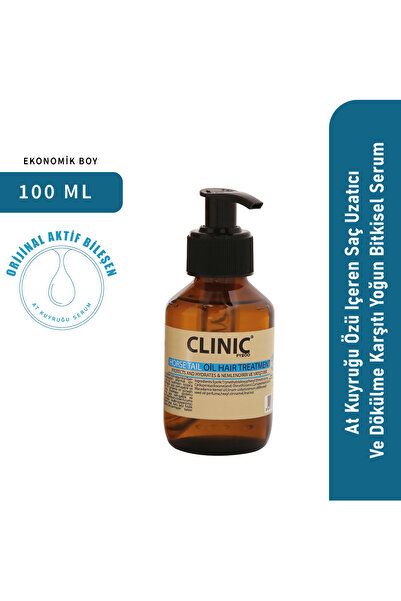 CLINIC PYROO Hair Extender and Anti-Hair Loss Intensive Herbal Oil Containing Ponytail Essence - 100 ml
