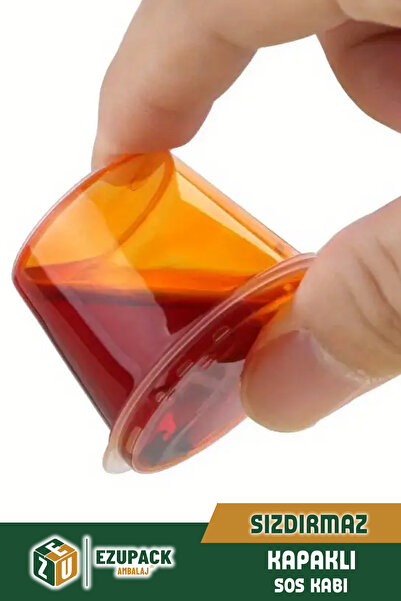 Ezupack 25 Adet Sızdırmaz 120 ml Mini Saklama Kabı Sosluk Buzluk Kabı, Et Suyu, Kemik Suyu, Sos Kabı Mutfak