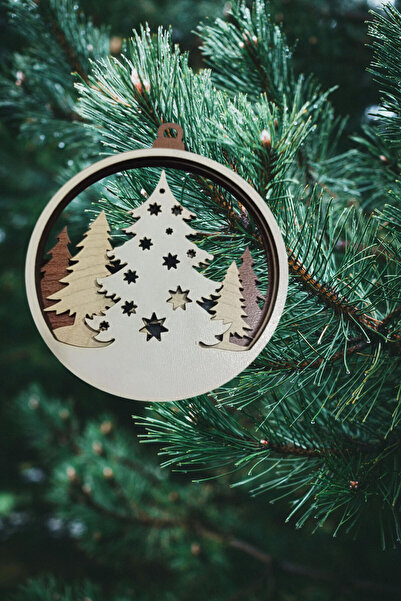 Şirin Lazer DECOR DE ANUL NOU PENTRU CRĂCIUN ORNAMENT DE PINĂ MINGE DE CRĂCIUN