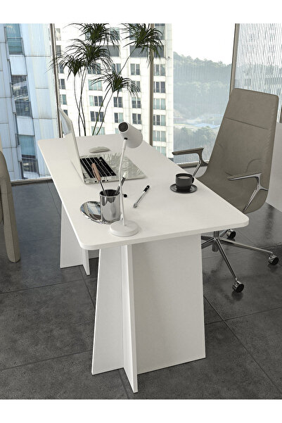 dorpek Kula Yönetici Ofis Masası Çalışma Masası Beyaz