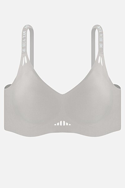 Wonna Ghost Laser Cut Seamless Bra Without Underwire - Non-Support - 2801 - Gray