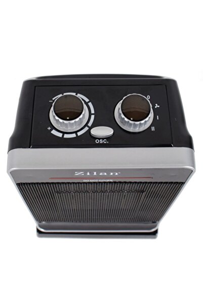Zilan Ceramic Heater ZLN-3215, 2000W, Black