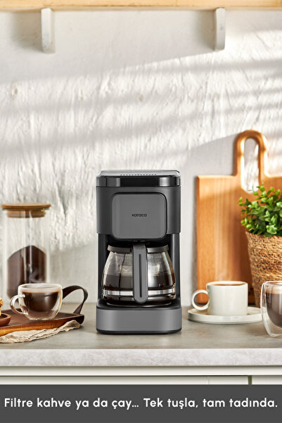 Karaca Just Coffee Aroma 2 in 1 Filtre Kahve Makinesi Space Gray