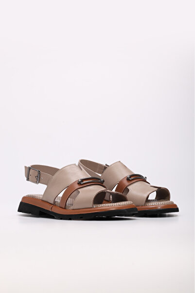 FAST STEP Hakiki Deri Kadın Klasik Sandalet 710ZA993