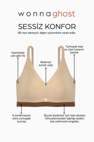 Wonna Σουτιέν χωρίς ραφή Ghost Laser Cut - Χωρίς Στήριγμα - 2802 - Skin