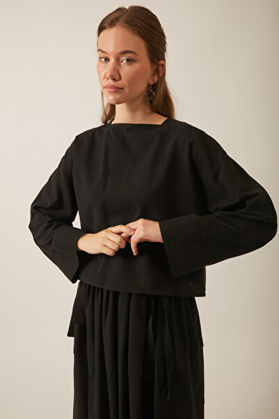 ZÜLAYS Beli Tünelli Etek Takım Siyah