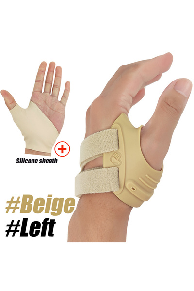 Choice S beige-left 1Pcs humb Support Brace CMC Joint Thumb brace Spica Splint for Pain Relief,Arthritis,Te