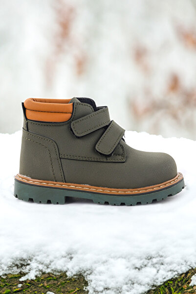 KARAMAZI Kids Azka Cırtlı Erkek Bebek Bot Ayakkabı