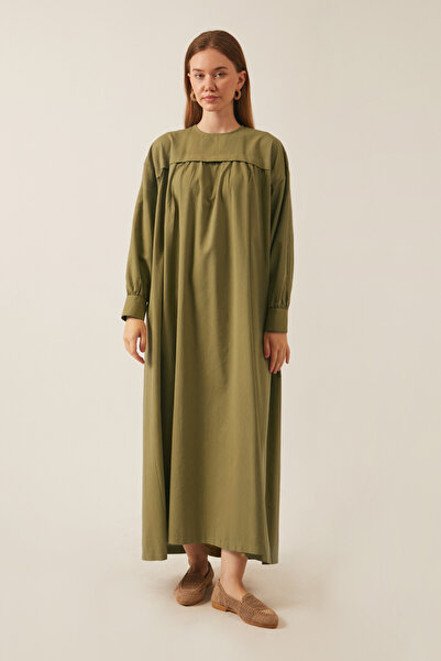 ZÜLAYS Kayra Yelekli Elbise Takım Haki
