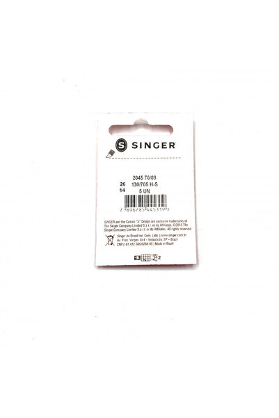 SİNGER Dikiş Makine İğnesi 2045 70/10