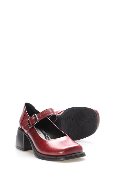 FAST STEP Hakiki Deri Kadın Kalın Topuklu Ayakkabı 217ZA880-03